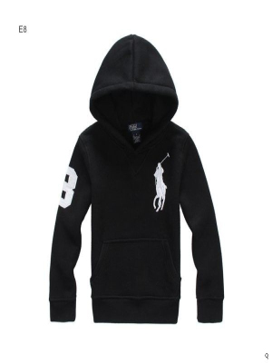 Polo kids hoodie sweetshirt black - Click Image to Close